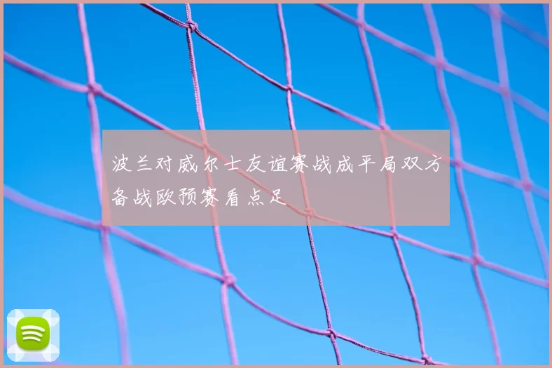 波兰对威尔士友谊赛战成平局双方备战欧预赛看点足